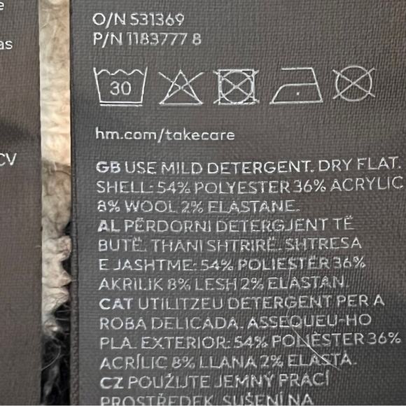 H&M Black and White Striped Crew Neck Sweater - Picture 6 of 9